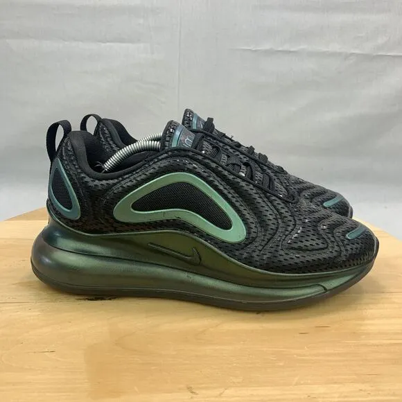 Nike Air Max 720 GS Women’s Size 8.5 / 7Y Shoes Black Lace Up Athletic Sneakers