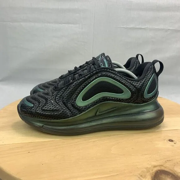 Nike Air Max 720 GS Women’s Size 8.5 / 7Y Shoes Black Lace Up Athletic Sneakers