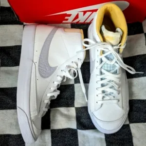 Nike Blazer Mid '77  7Y Youth White Oxygen Purple Coconut Milk FJ4644 012025