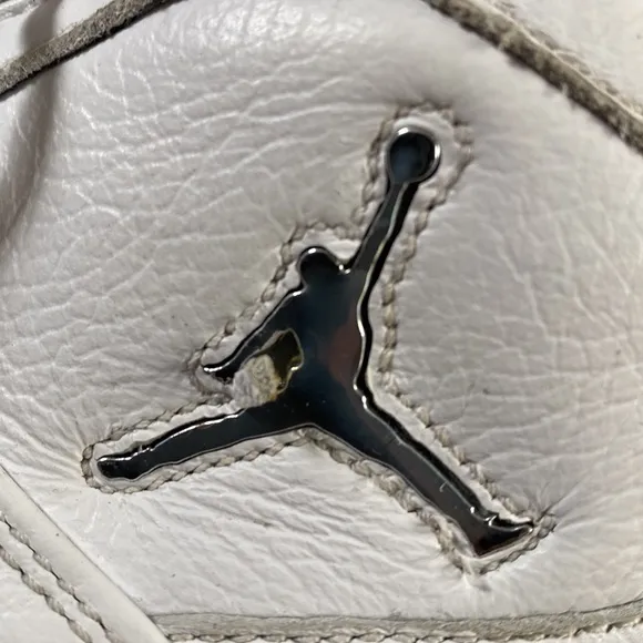 Nike Triple White Air Jordan 1 Low Cut Men's Sneakers 350610-105 Size 11