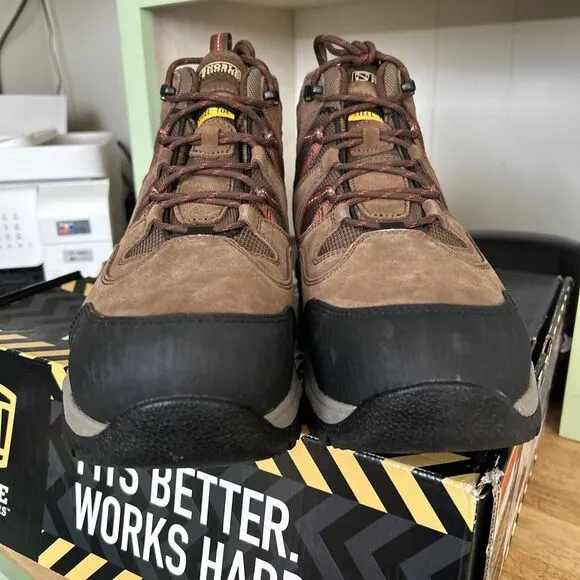 Noble Outfitters Men’s Rivet Cutter Steel Toe Waterproof Suede Work Boot Sz 13R