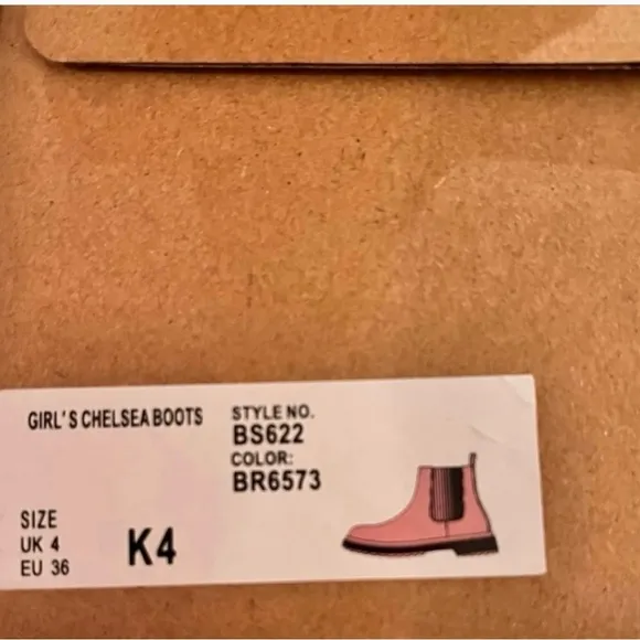NWT- J. Crew Crewcuts- Girls Chelsea Boots in Sweet Rose. Size:4