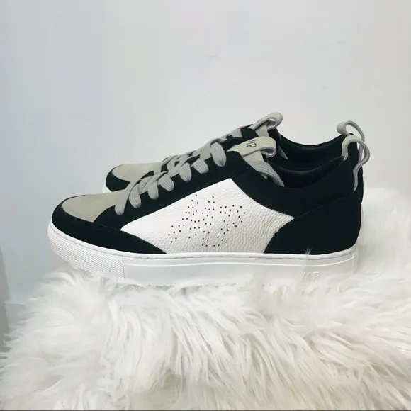 NWT Maxim Pardi Men’s Verona Low top sneakers sz 9.5 black white gray