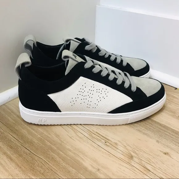NWT Maxim Pardi Men’s Verona Low top sneakers sz 9.5 black white gray