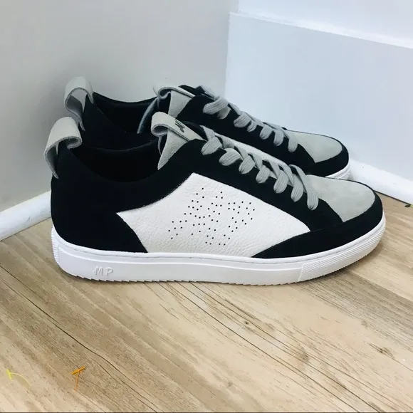 NWT Maxim Pardi Men’s Verona Low top sneakers sz 9.5 black white gray