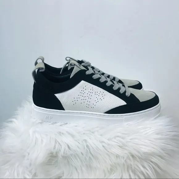 NWT Maxim Pardi Men’s Verona Low top sneakers sz 9.5 black white gray