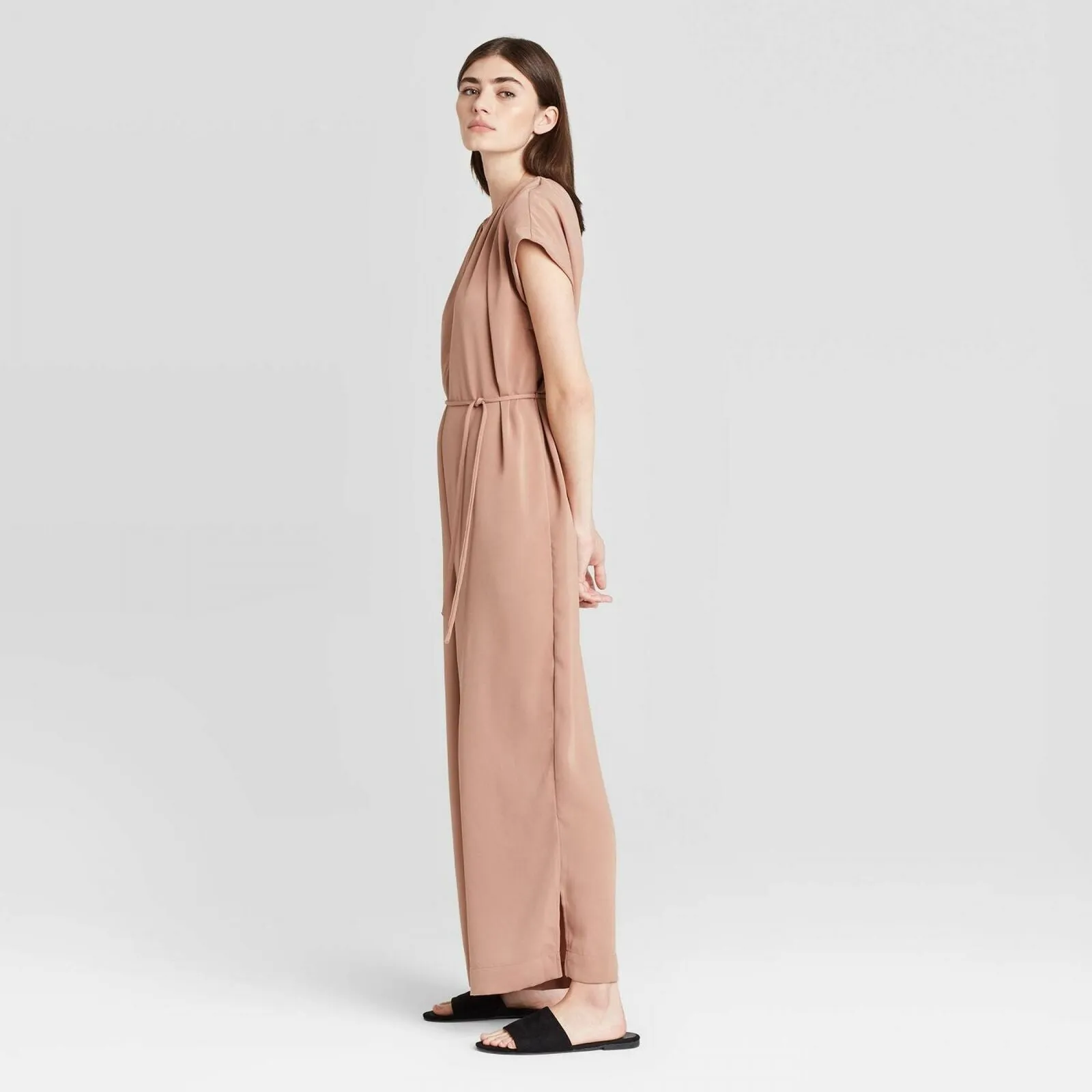 NWT Prologue Women's Short Sleeve Ankle Length Jumpsuit. 565441 Large