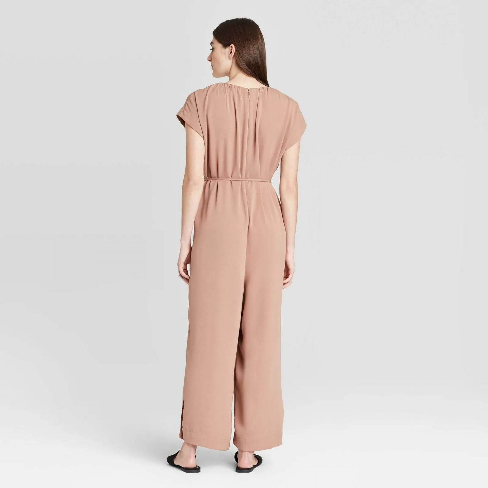 NWT Prologue Women's Short Sleeve Ankle Length Jumpsuit. 565441 Large