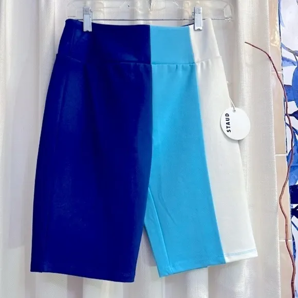 NWT Women’s Staud Cruise Colorblock Bike Shorts Size Small