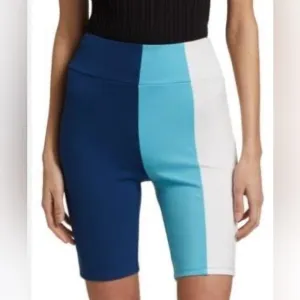 NWT Women’s Staud Cruise Colorblock Bike Shorts Size Small
