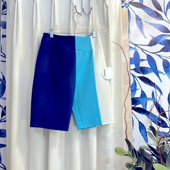 NWT Women’s Staud Cruise Colorblock Bike Shorts Size Small