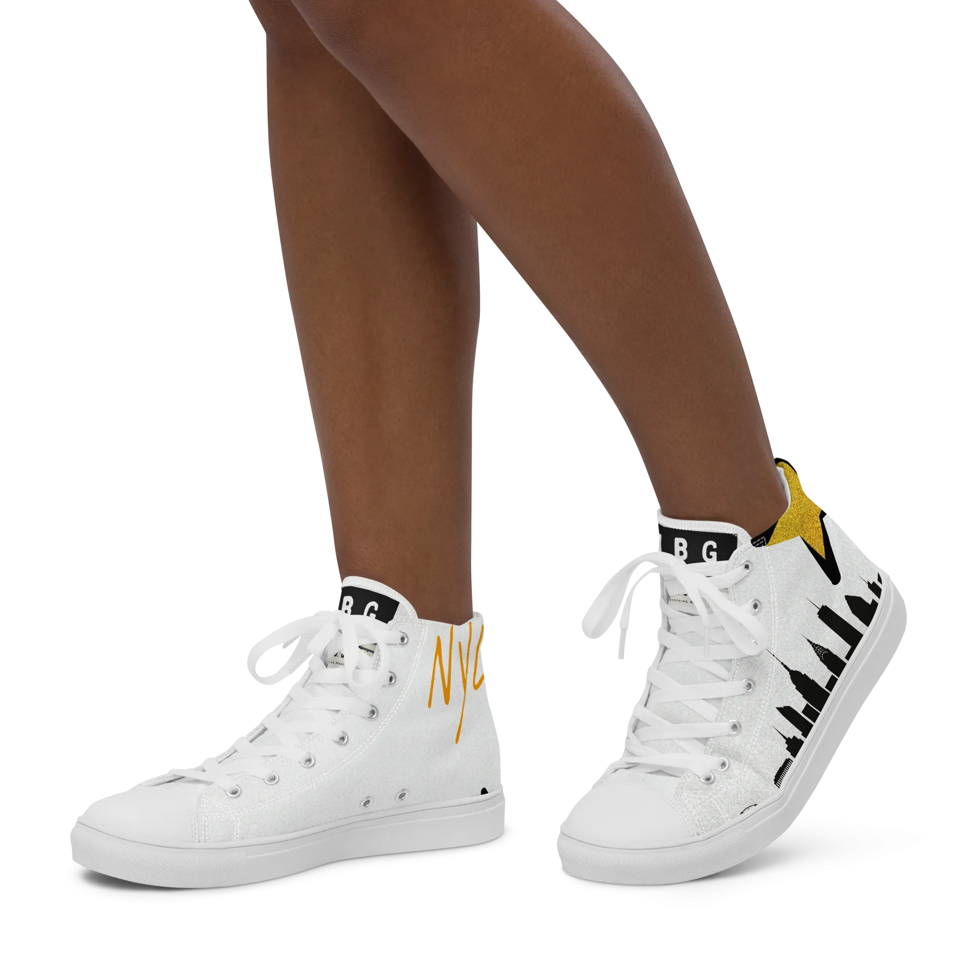NYC - Women’s high top canvas shoes