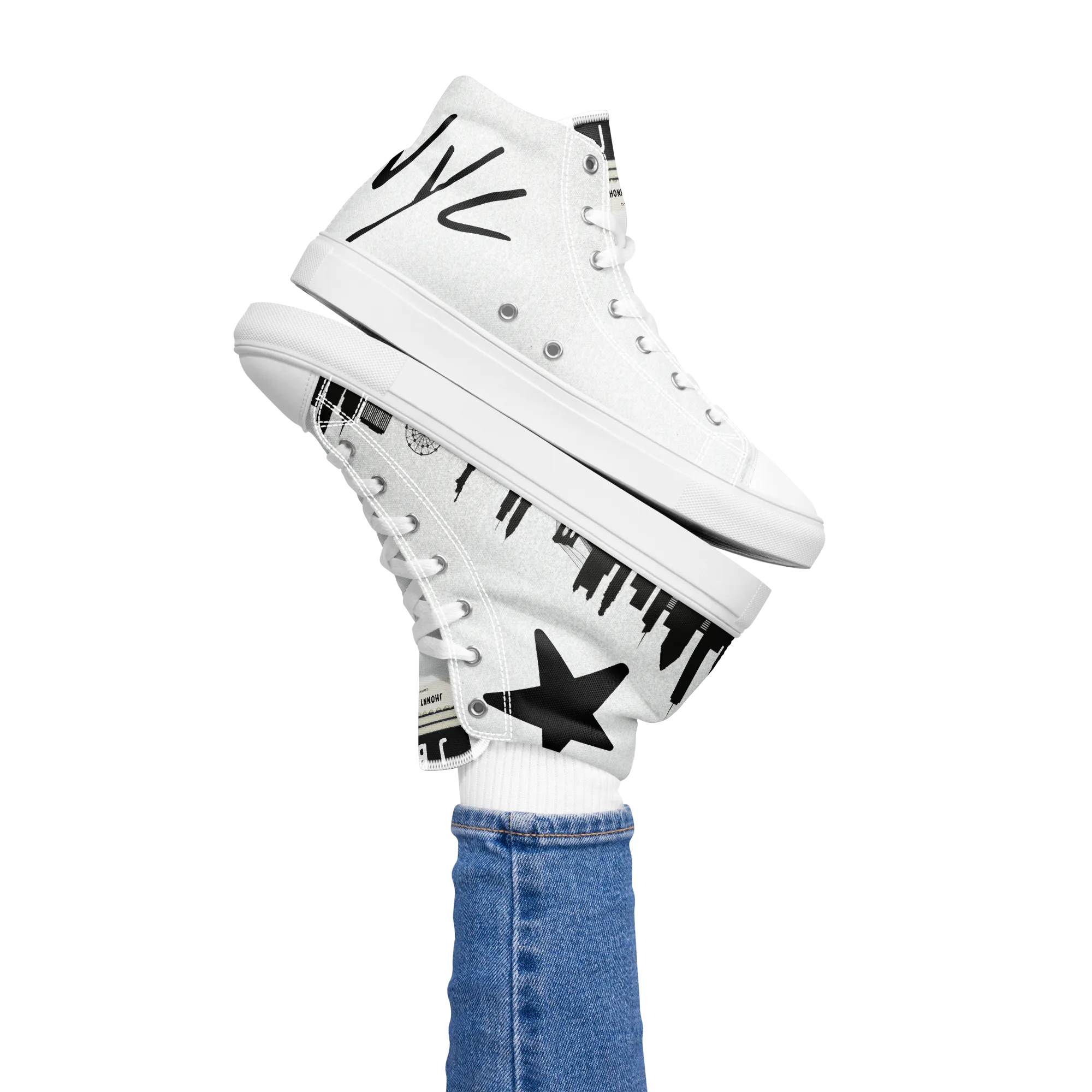 NYC - Women’s high top canvas shoes