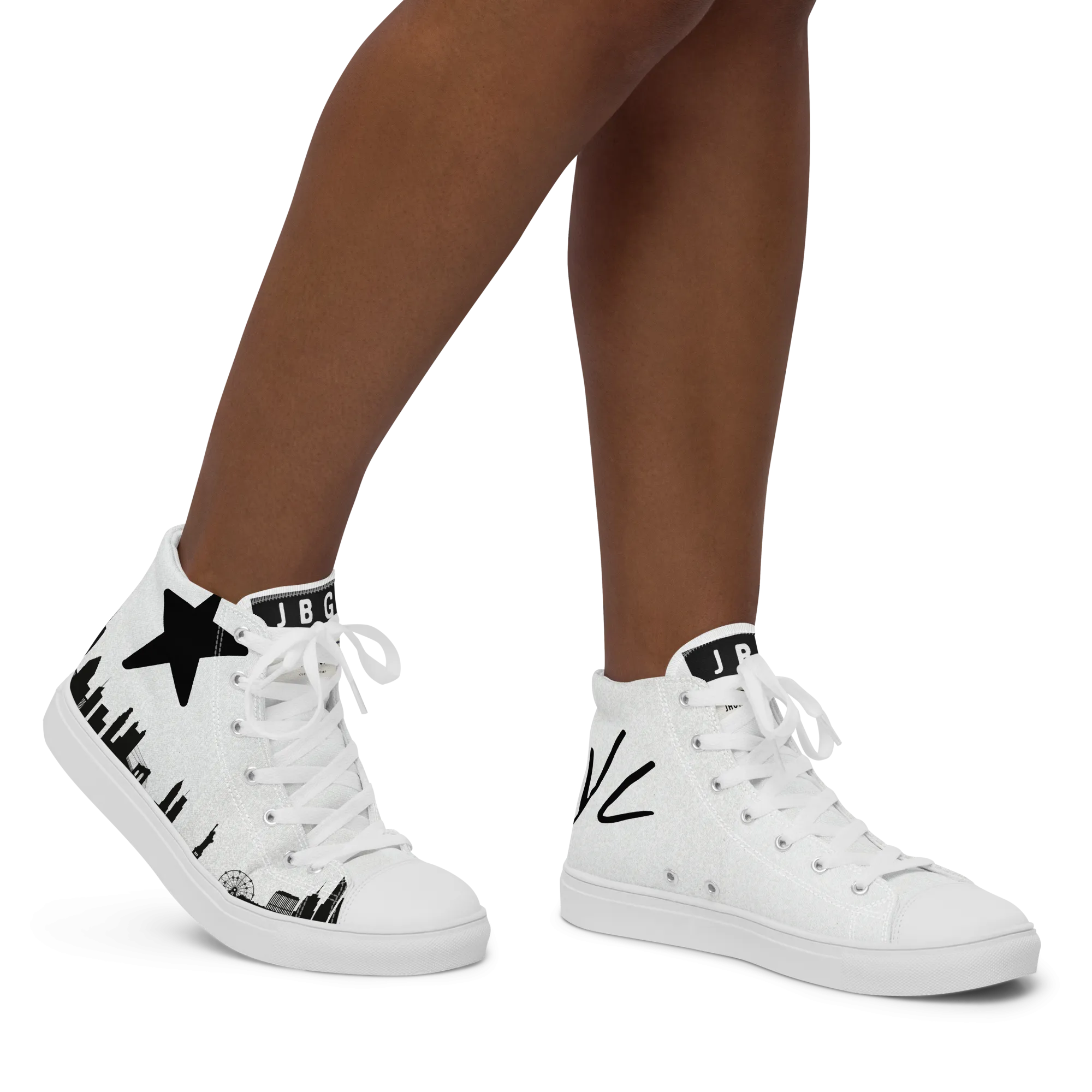 NYC - Women’s high top canvas shoes