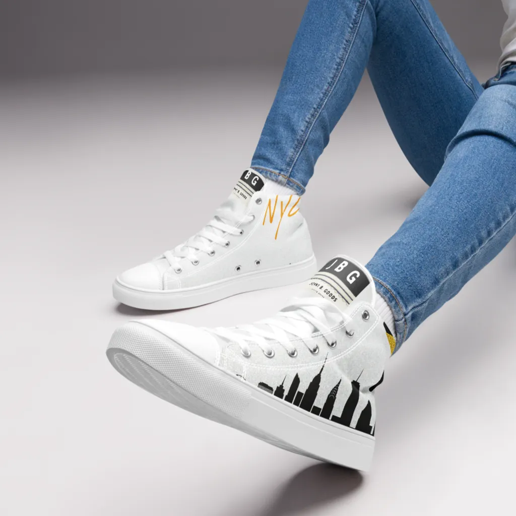NYC - Women’s high top canvas shoes