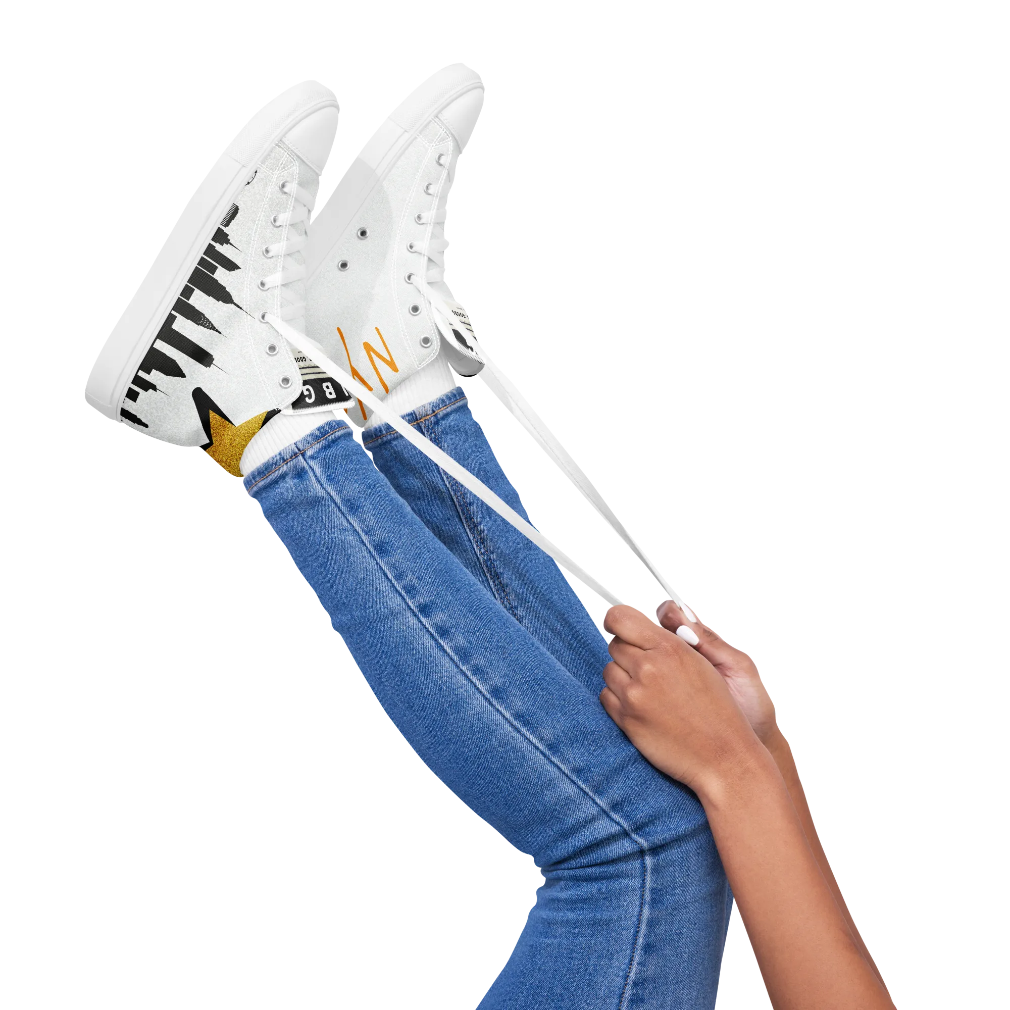 NYC - Women’s high top canvas shoes