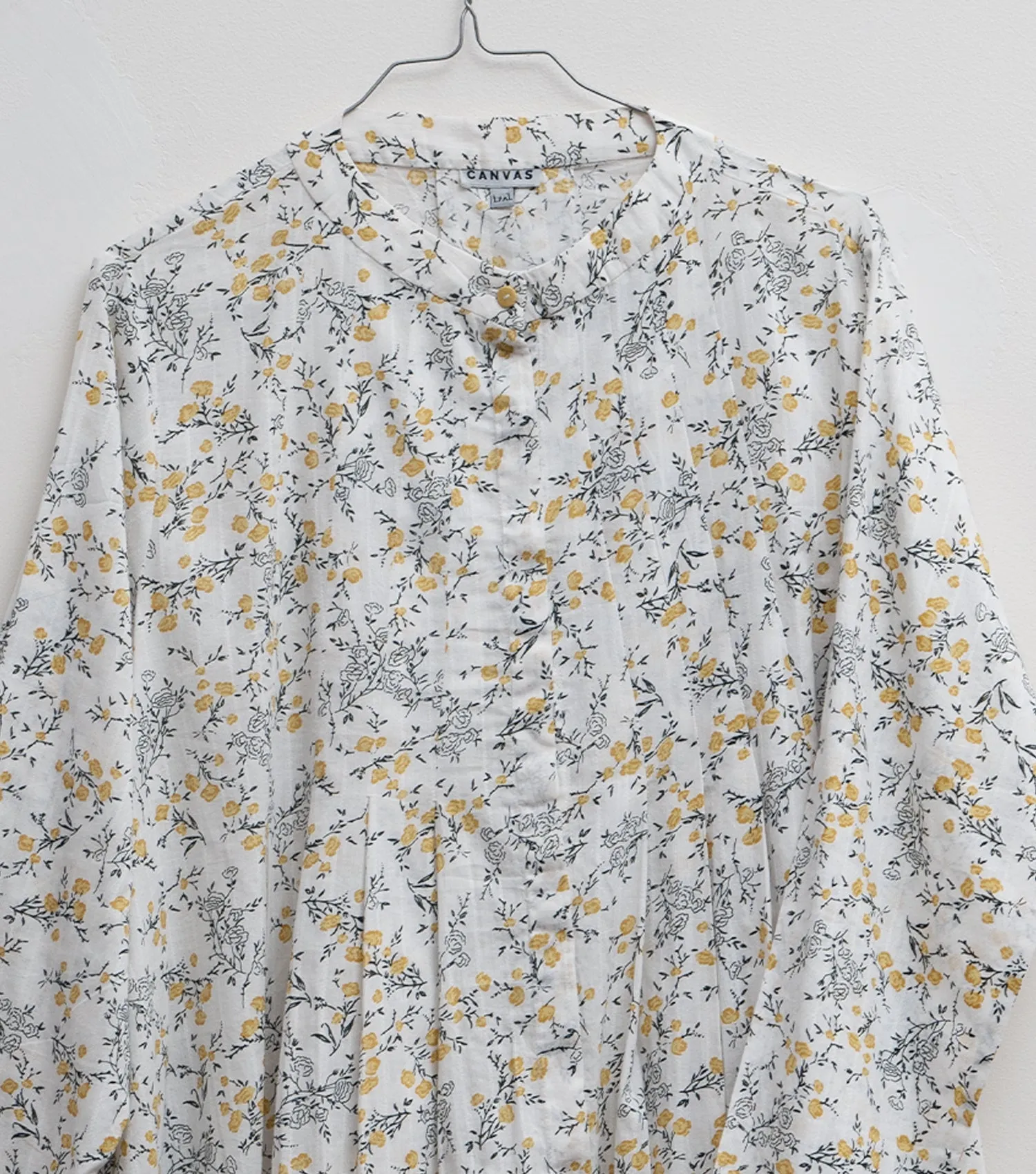 Off White Printed Cotton Shirt