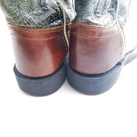 OLD WEST Leather Western Boots Unisex