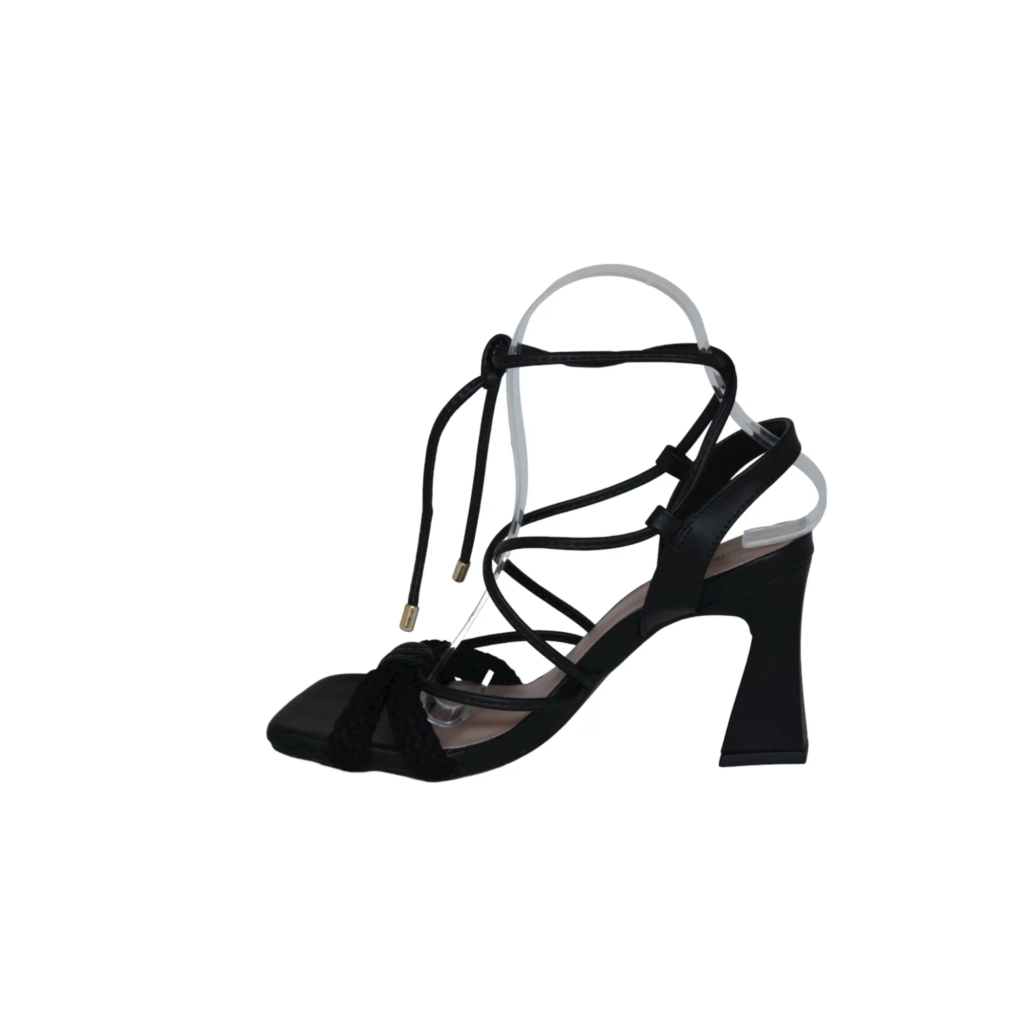 Open Toe Ankle Tie Up Heels