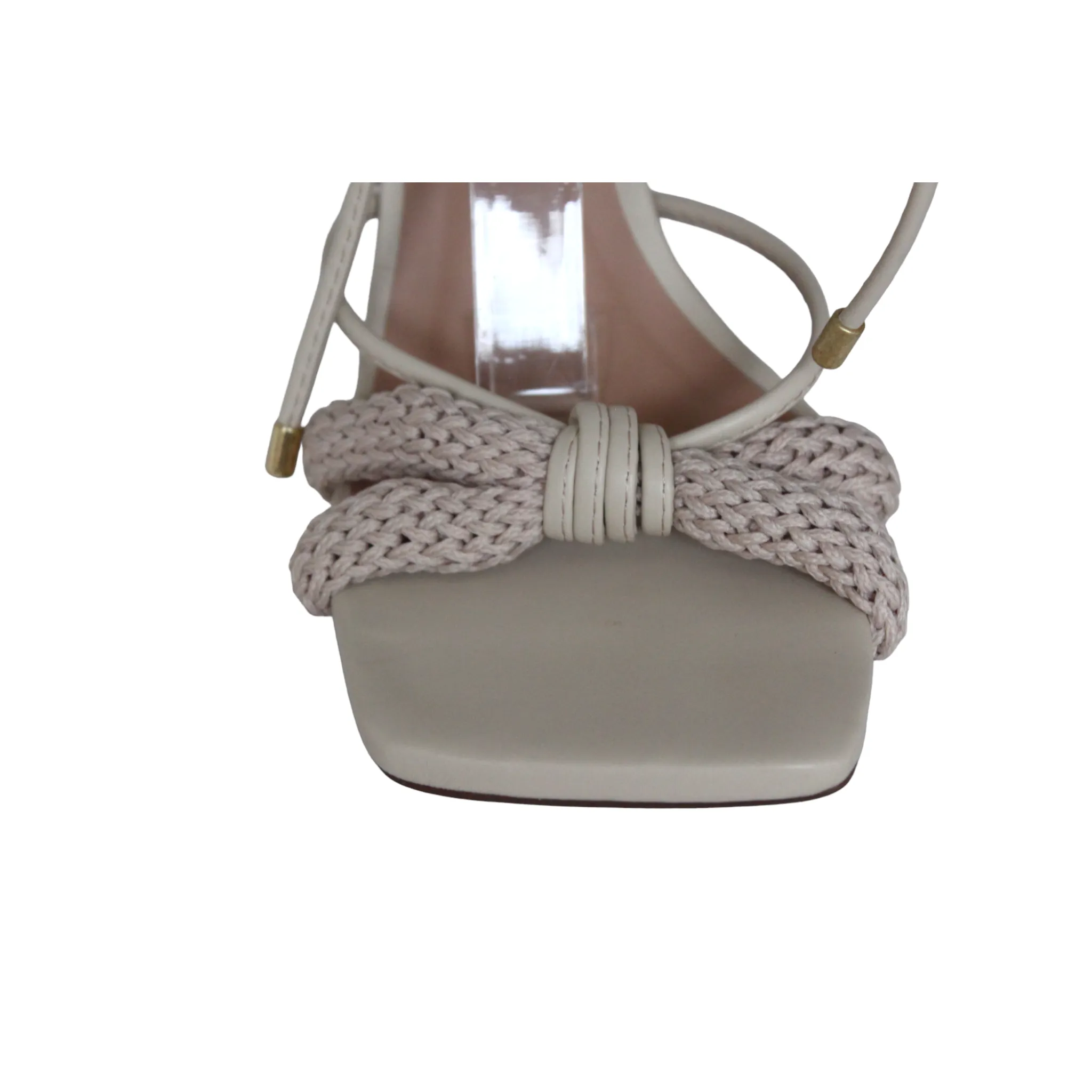 Open Toe Ankle Tie Up Heels