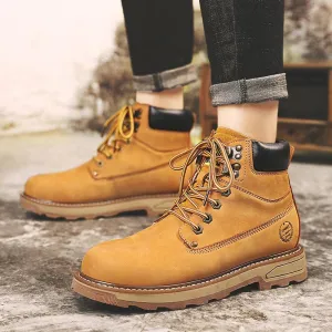 Outdoor Sports High-top Shoes Men's Rhubarb Boots Tooling