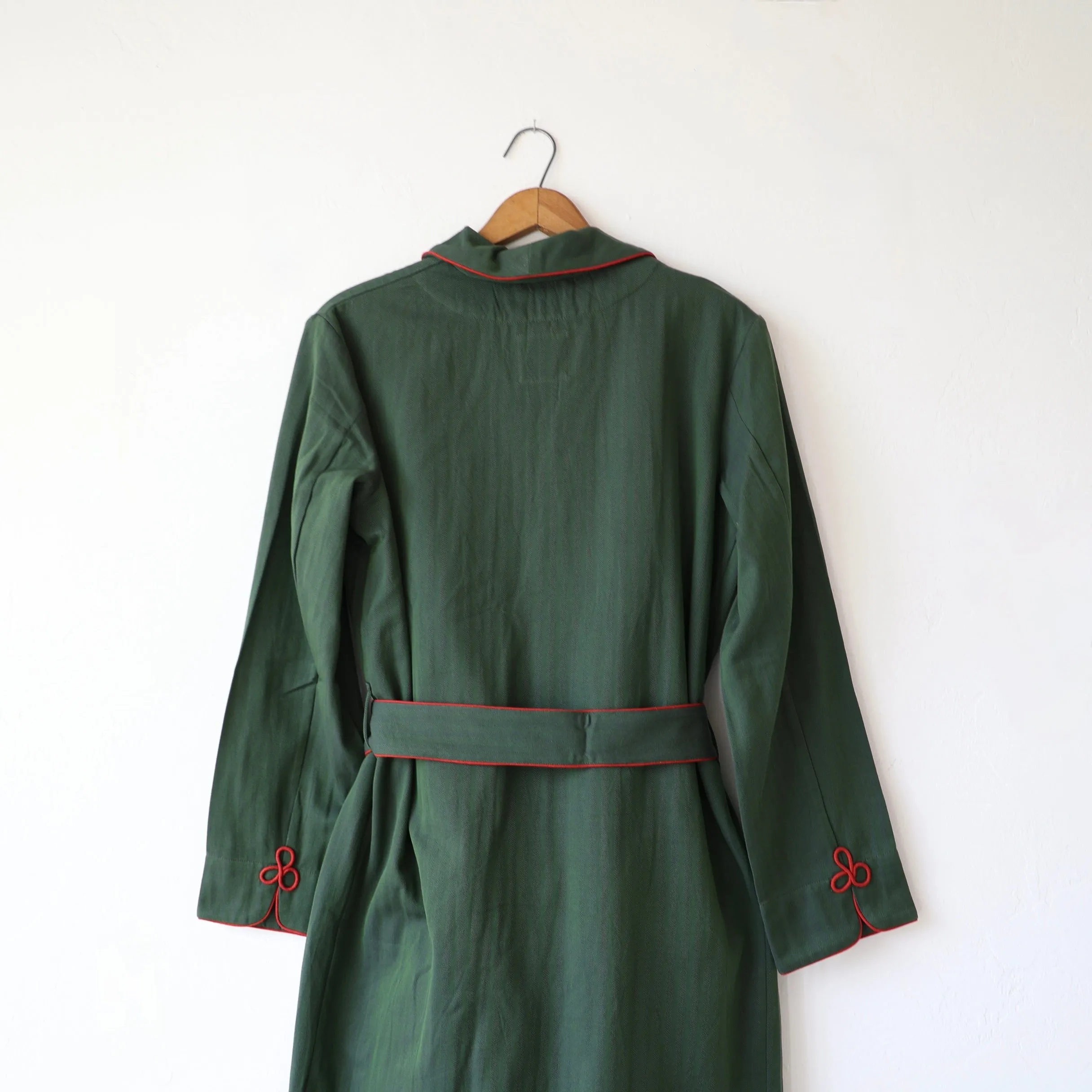 P. Le Moult Dressing Gown - Green/Red