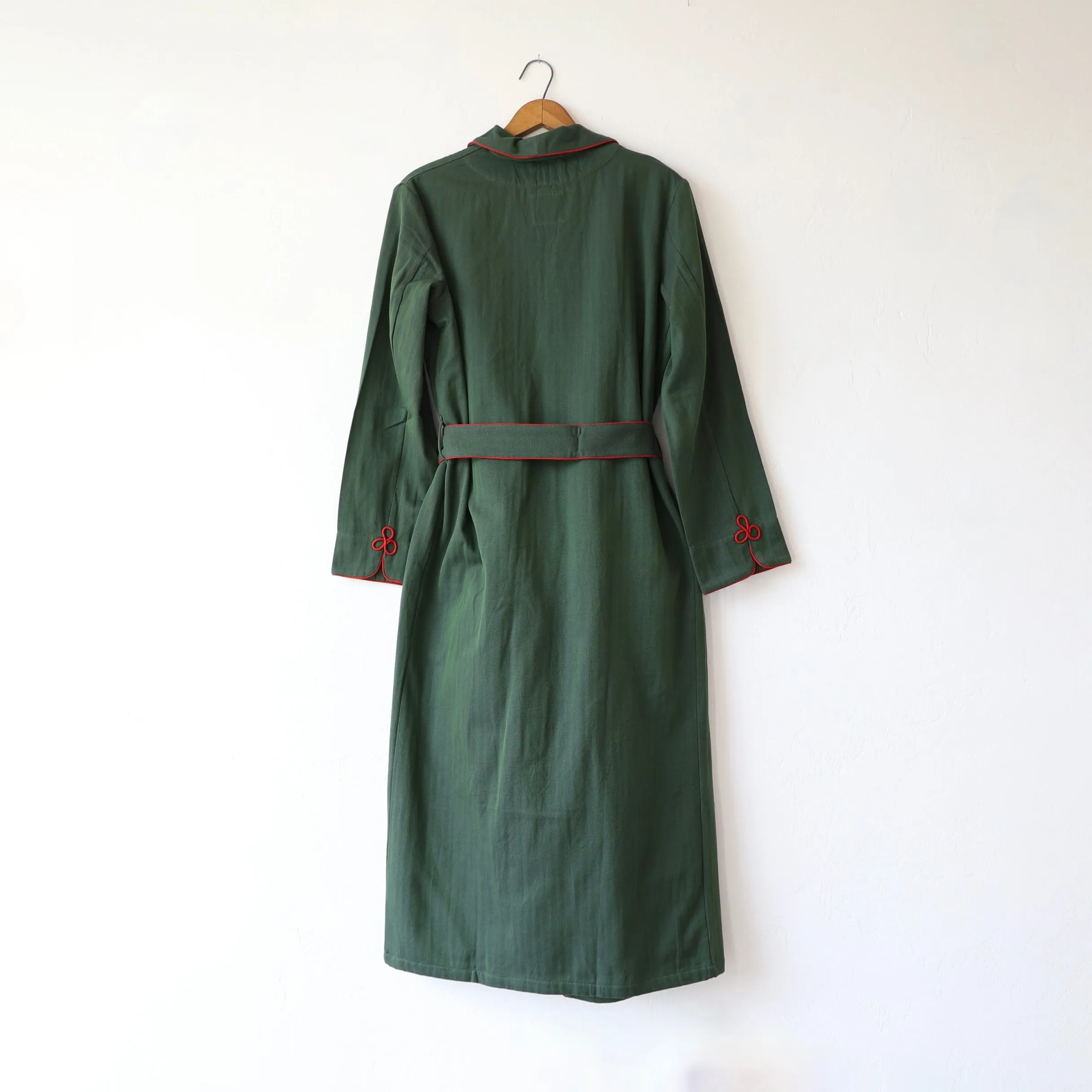 P. Le Moult Dressing Gown - Green/Red
