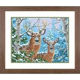 Paint Works Paint By Number Kit Whitetail Winter