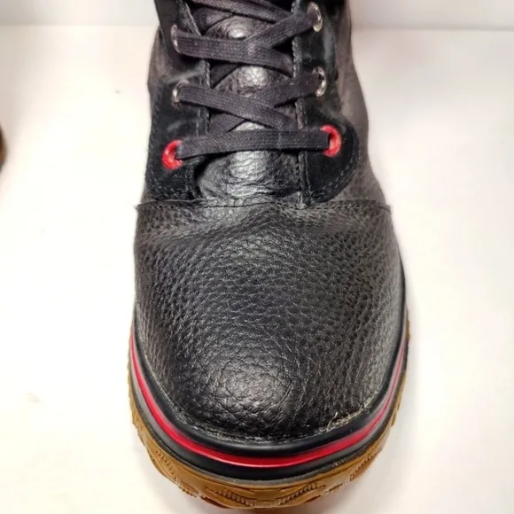 Pajar Canada trooper Waterproof Winter Fur Lined Black Red Men's Boot Sz 11-11.5