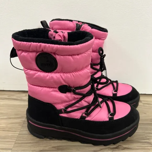 PAJAR Tirana -22F impermeable waterproof snow boots Pink Girls Sizes 2,4,5 NWOB
