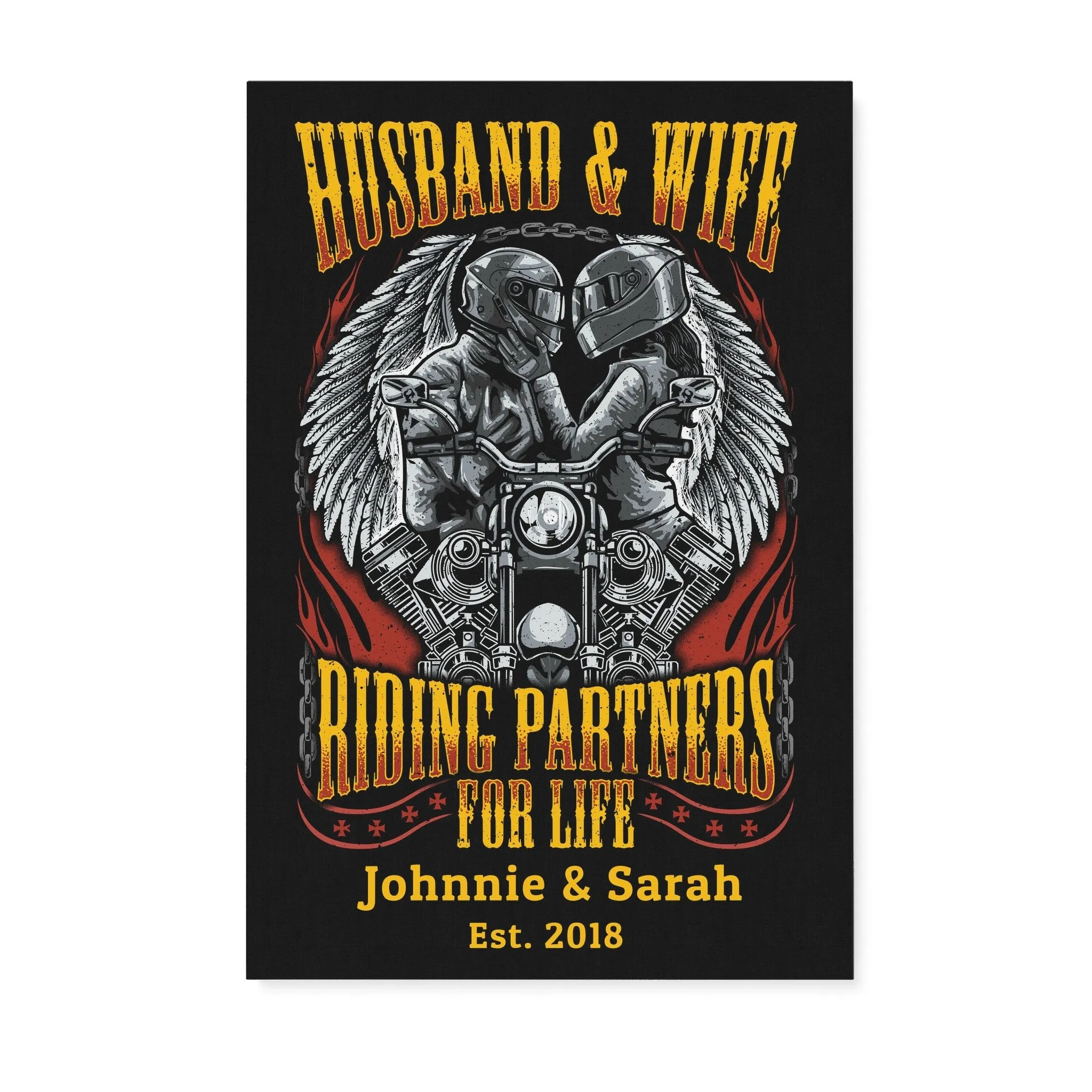 PERSONALIZED - Husband & Wife - Premium Matte Canvas
