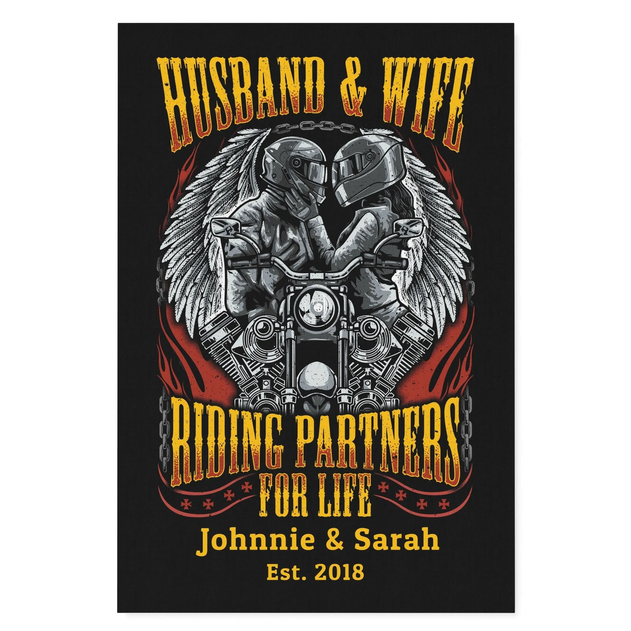 PERSONALIZED - Husband & Wife - Premium Matte Canvas