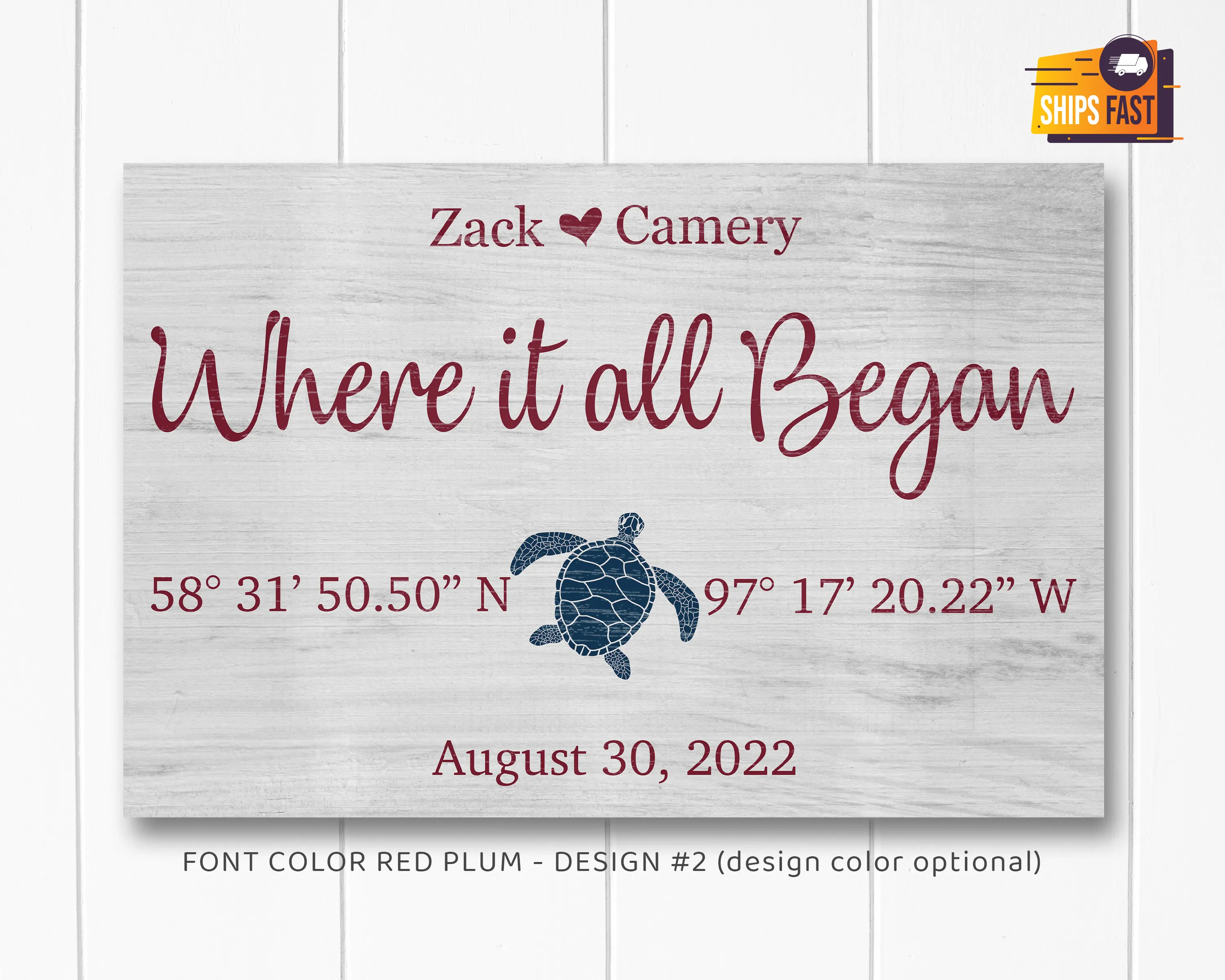 Personalized Where It All Began Sign