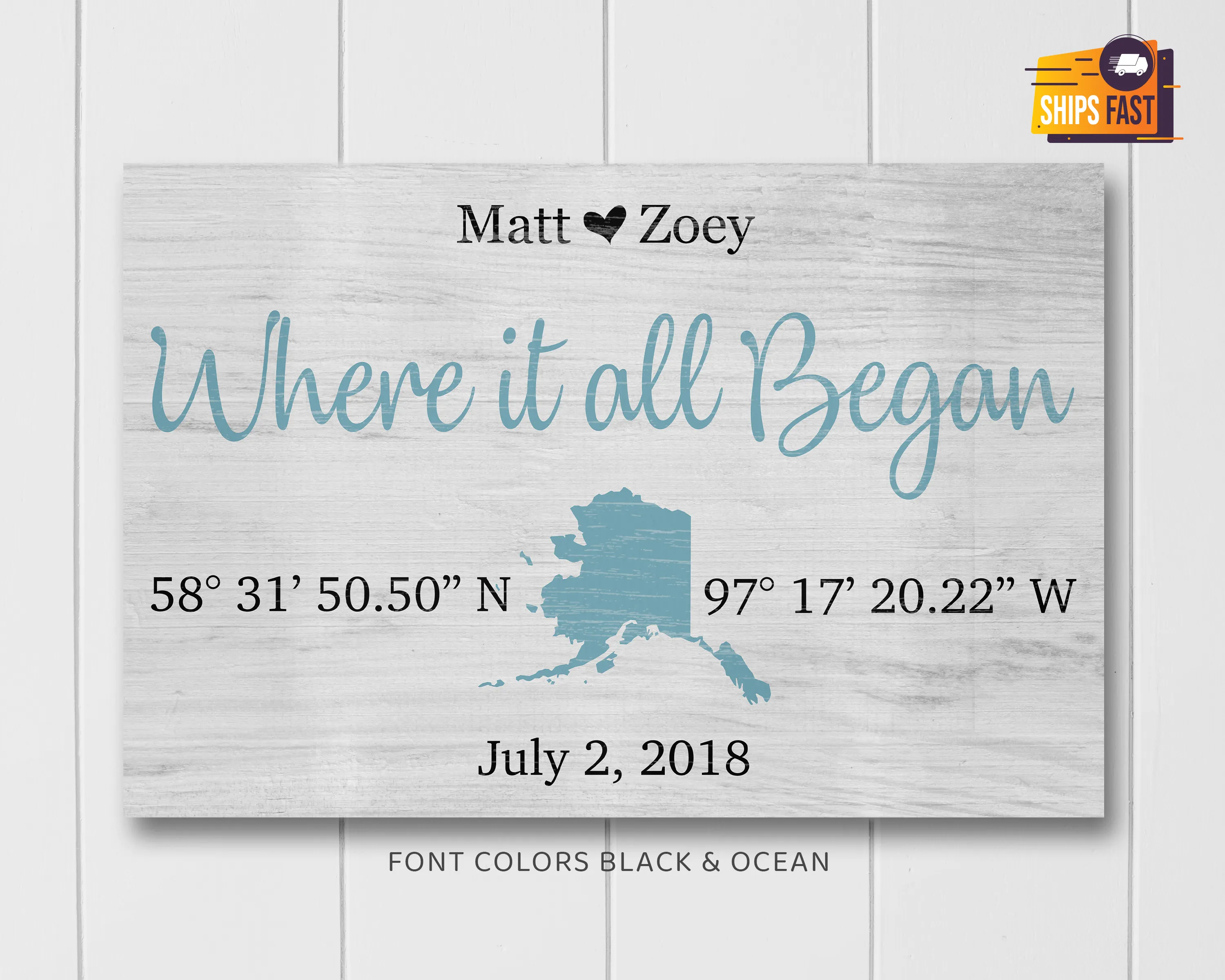 Personalized Where It All Began Sign
