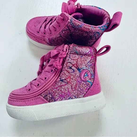 Pink Printed Canvas BILLY Classic Lace Highs size 5M new