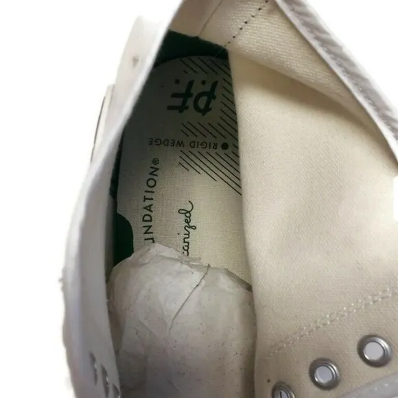 PJ Flyers By New Balance Mens Center Hi Fashion Canvas Sneakers White Size 17