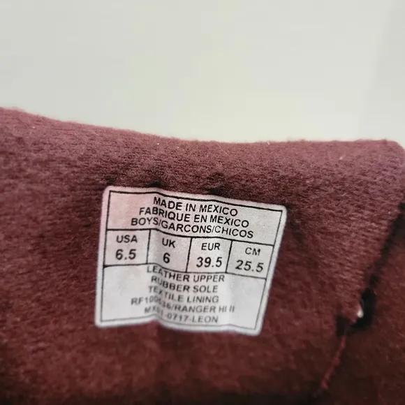 Polo Ralph Lauren Radbourn burgundy suade boots size boys 6.5