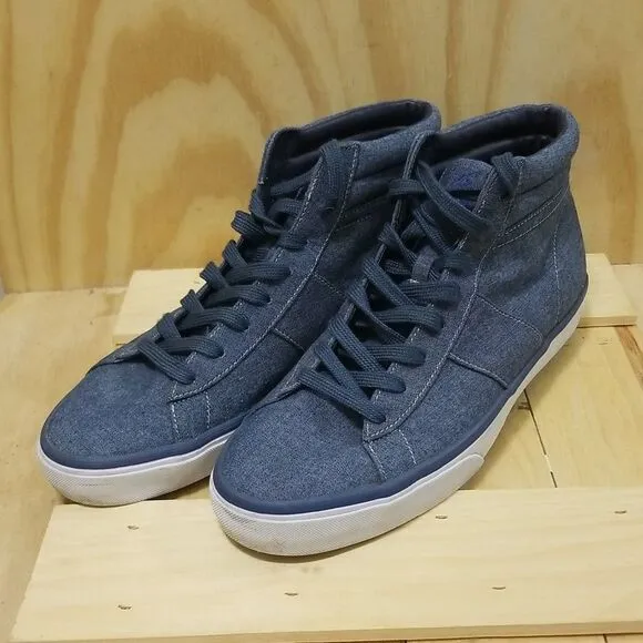 Polo by Ralph Lauren Denim high top Sneakers Mens size 11 1/2