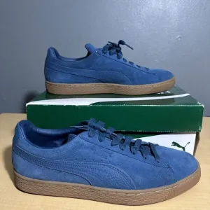 Puma Suede Sneakers Mens Size 11 Gum Btm Sailor Blue Casual‎ Rare Shoe 363869