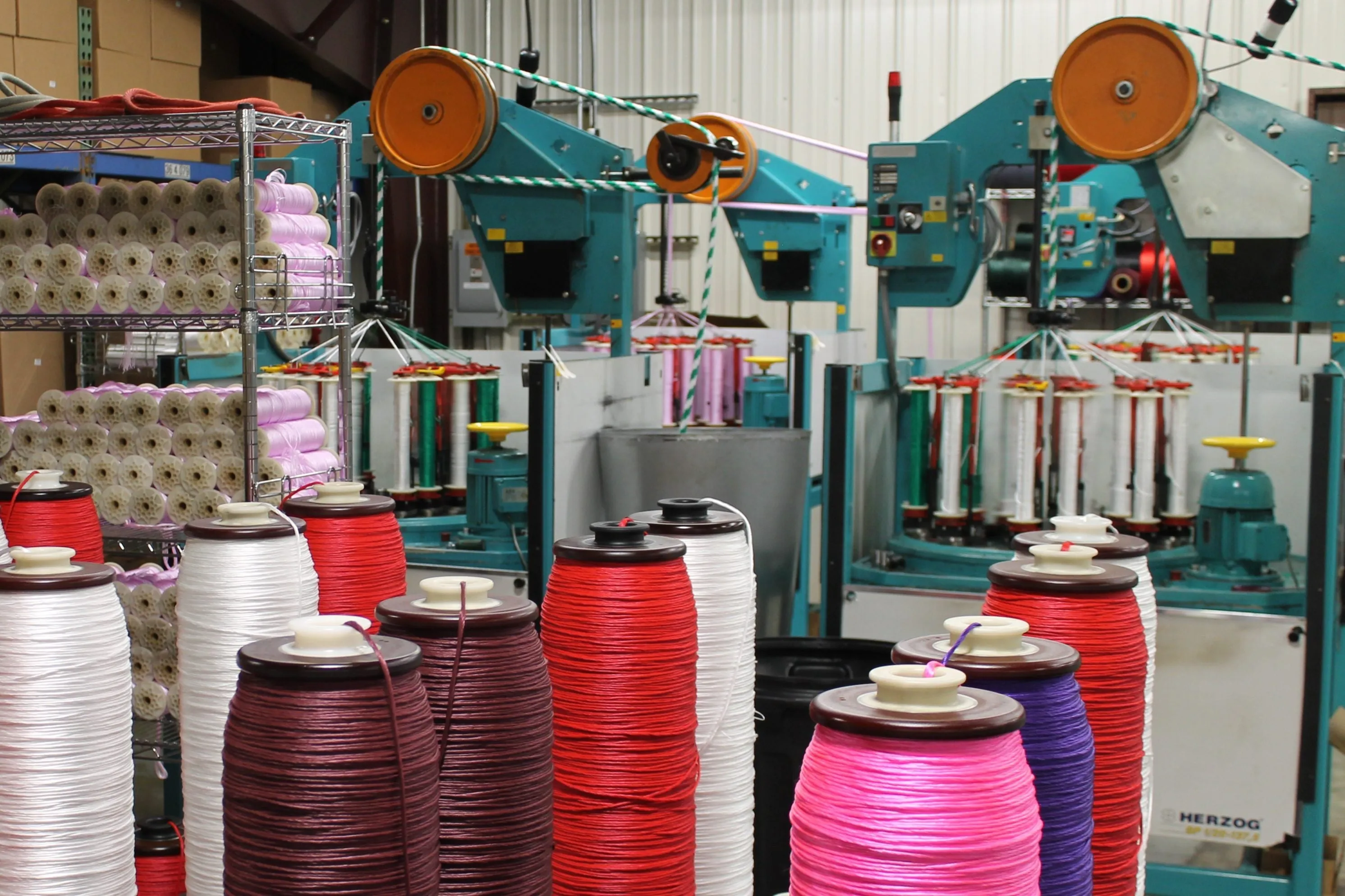 Purple and Black Solid Braided Multifilament Polypropylene Rope