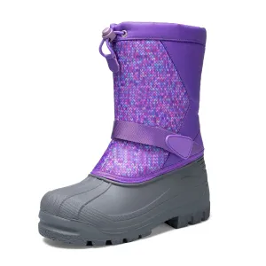 Purple Warm Waterproof Non-slip Snow Boots