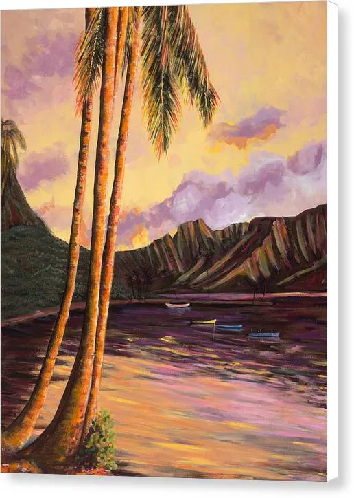 "Glowing Kualoa 1"  - Canvas Print