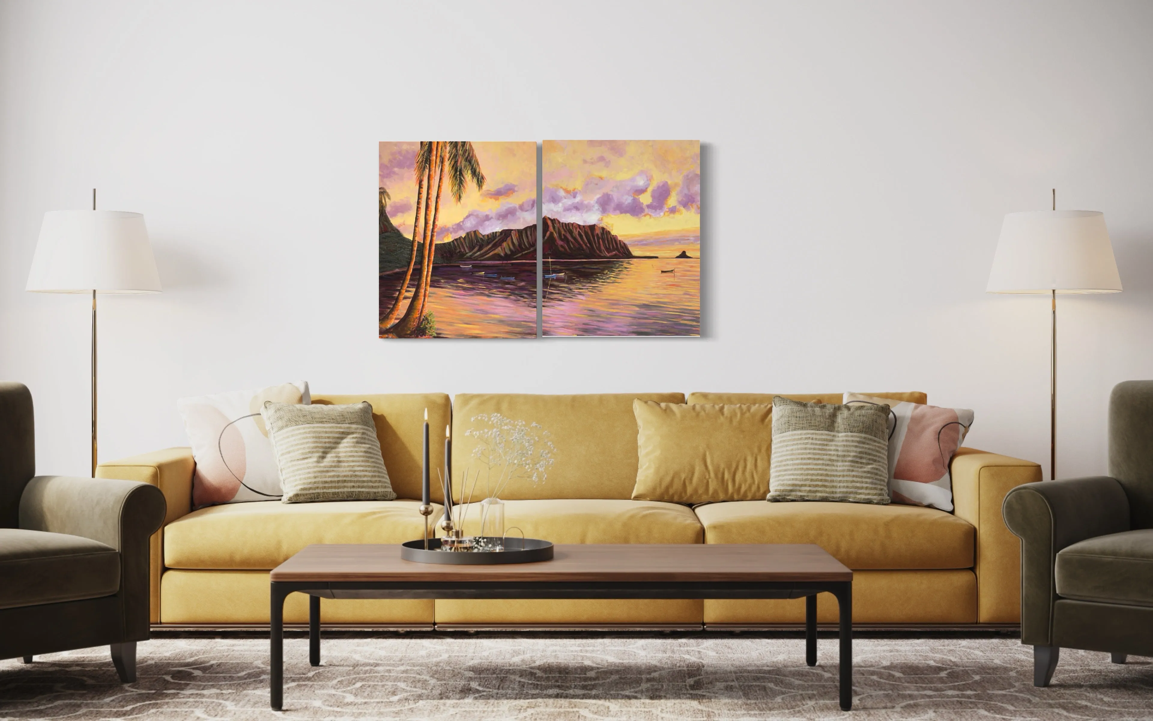 "Glowing Kualoa 1"  - Canvas Print