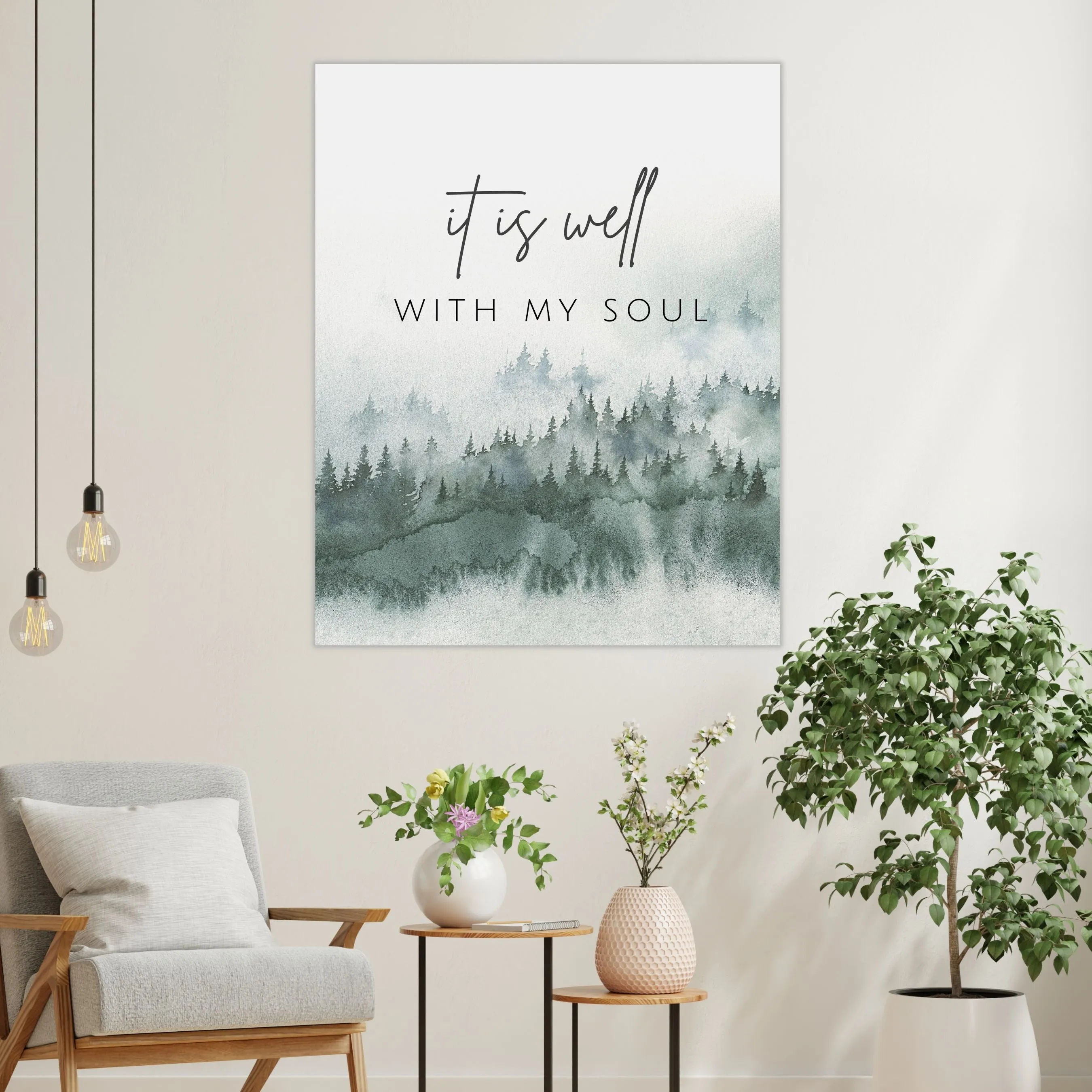 "It Is Well With My Soul" Canvas Wall Art Print