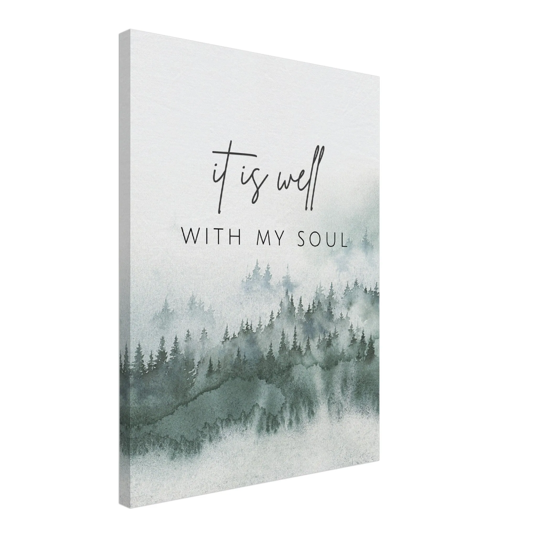"It Is Well With My Soul" Canvas Wall Art Print