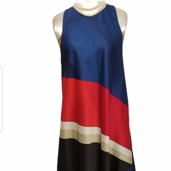 RACHEL Rachel Roy Asymmetrical Sleeveless Midi Dress Size M