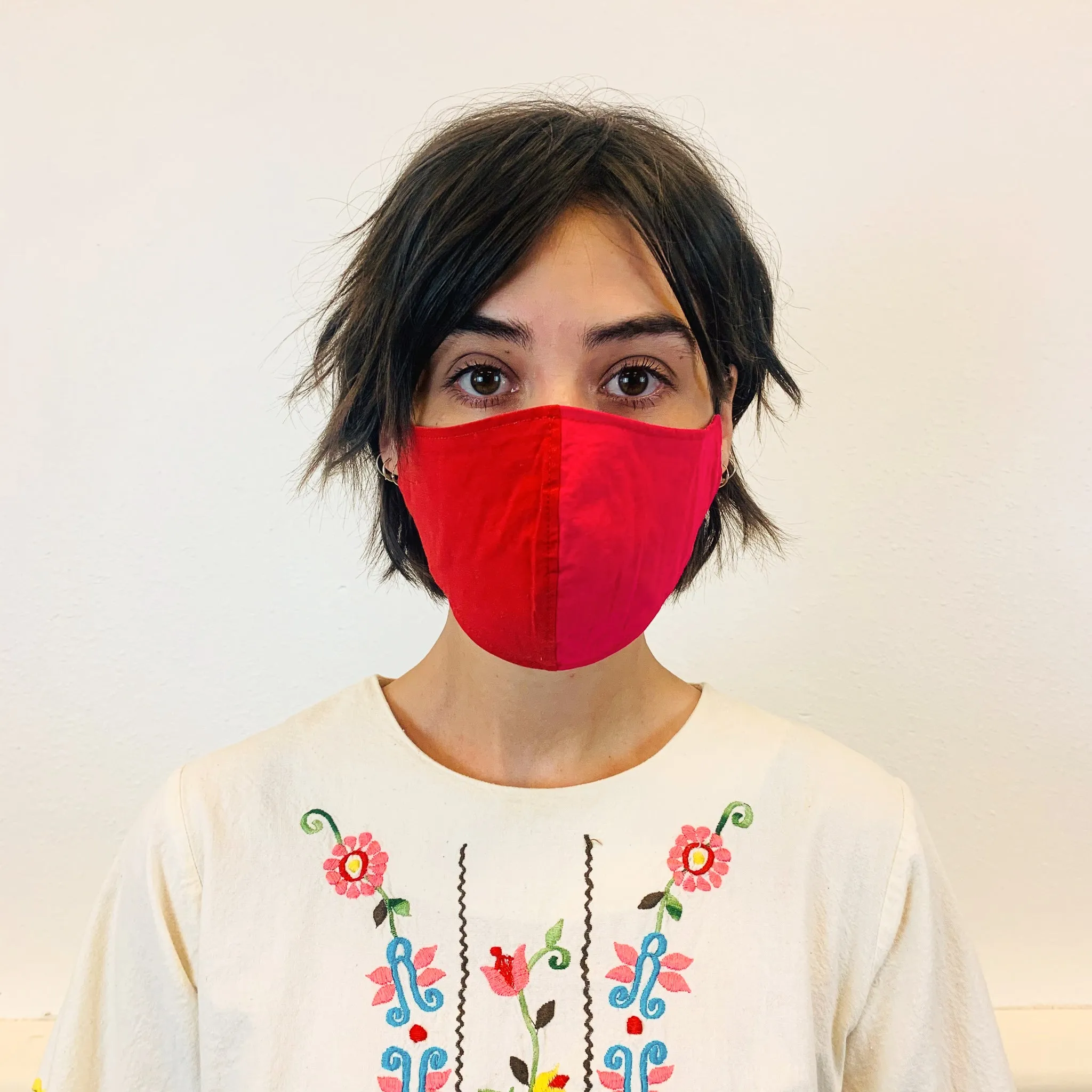 Raspberry Beret Mask