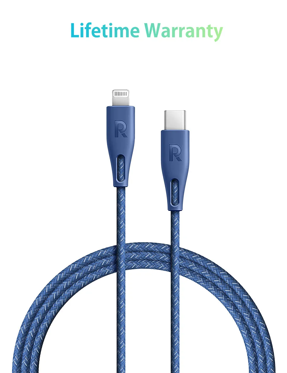 RAVPower - C-Lightning Cable Blue