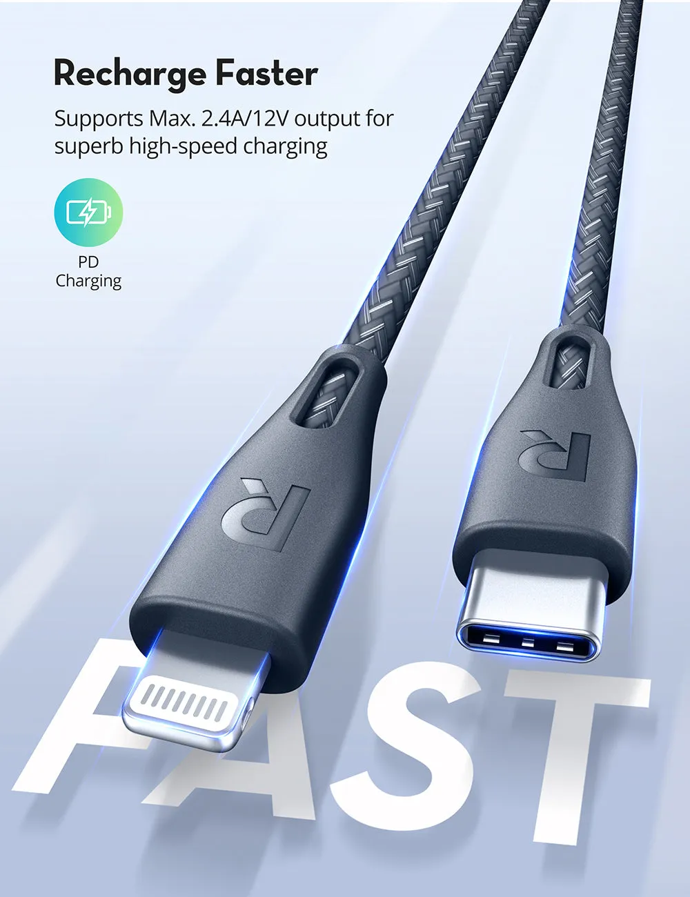 RAVPower - C-Lightning Cable Green