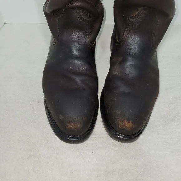 Red Wing Boots Mens Size 8.5 D 4470 Pecos Brown Leather Steel Toe Workwear Work